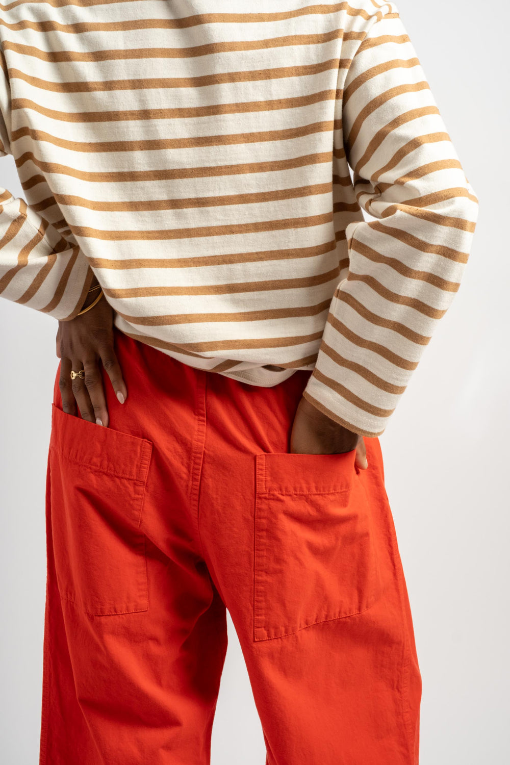 Garment Dye Pants in Red