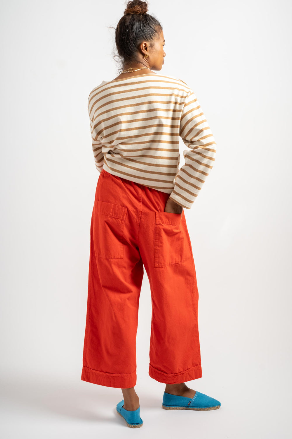 Garment Dye Pants in Red