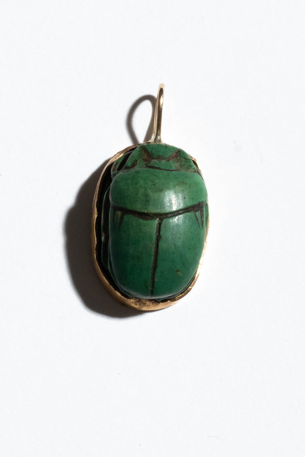 10K Scarab Pendant