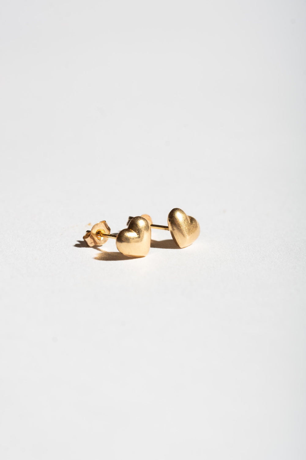 14K Heart Studs