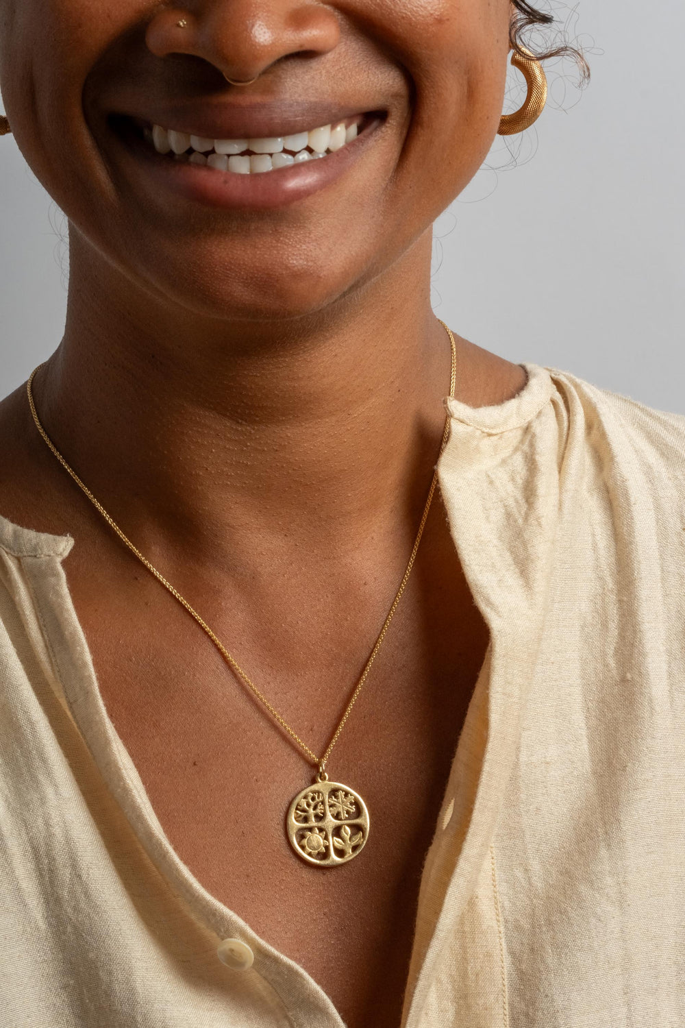 14K Four Seasons Pendant