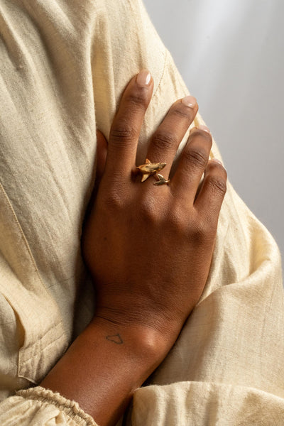 14K Shark Ring