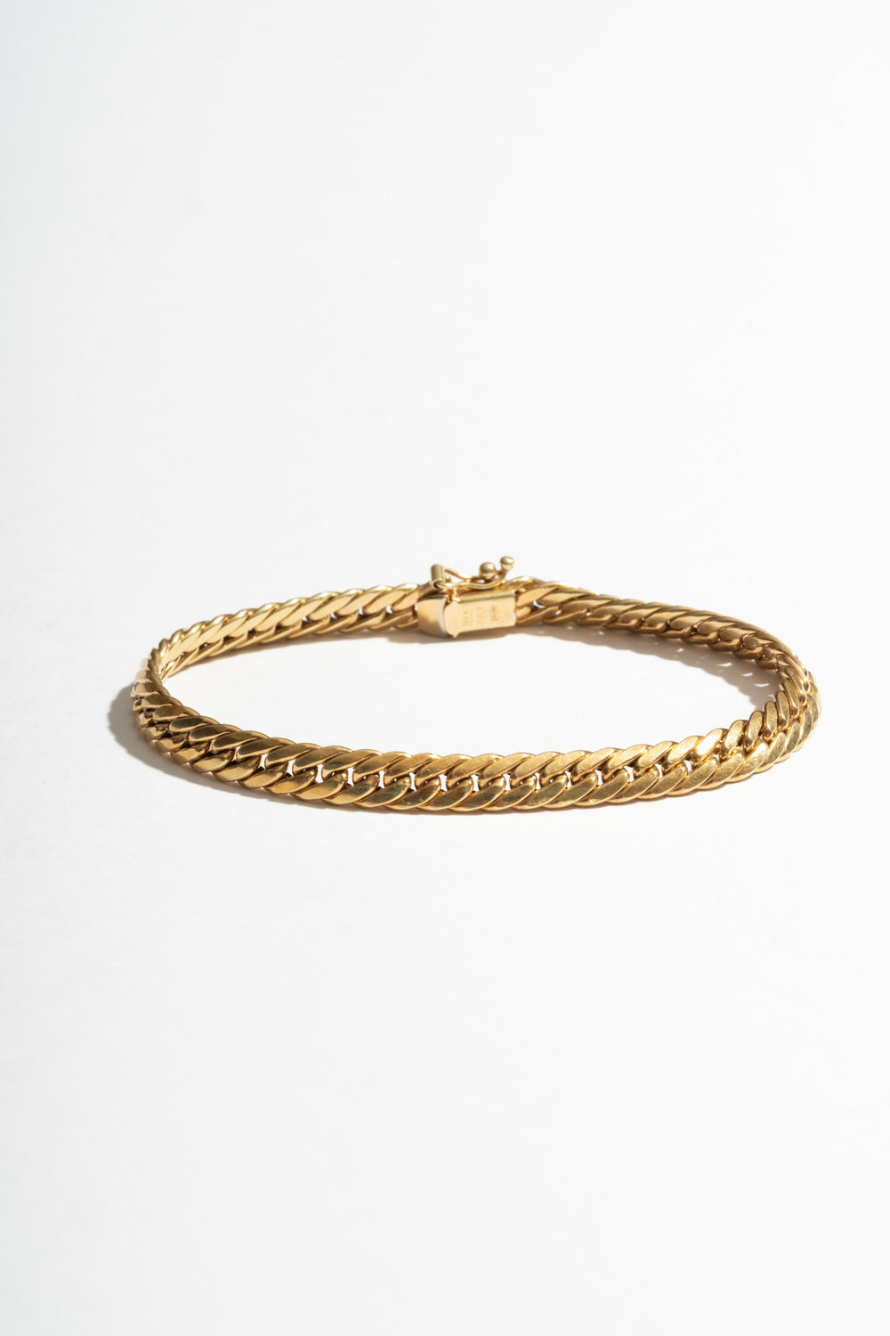 14K Tight Curb Chain Bracelet