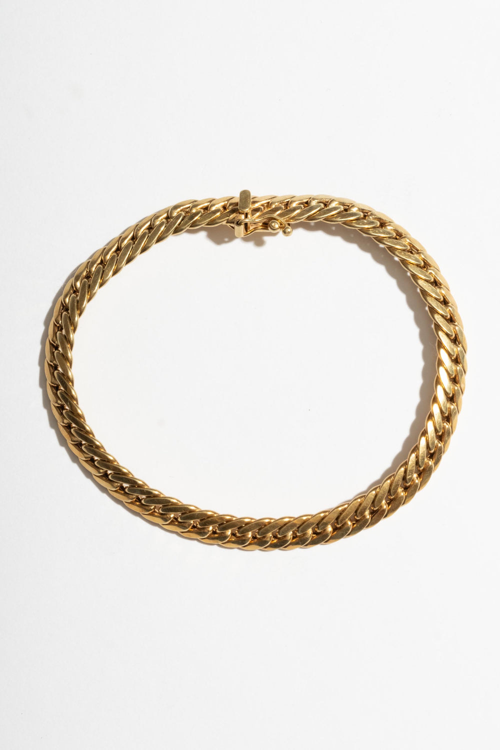 14K Tight Curb Chain Bracelet