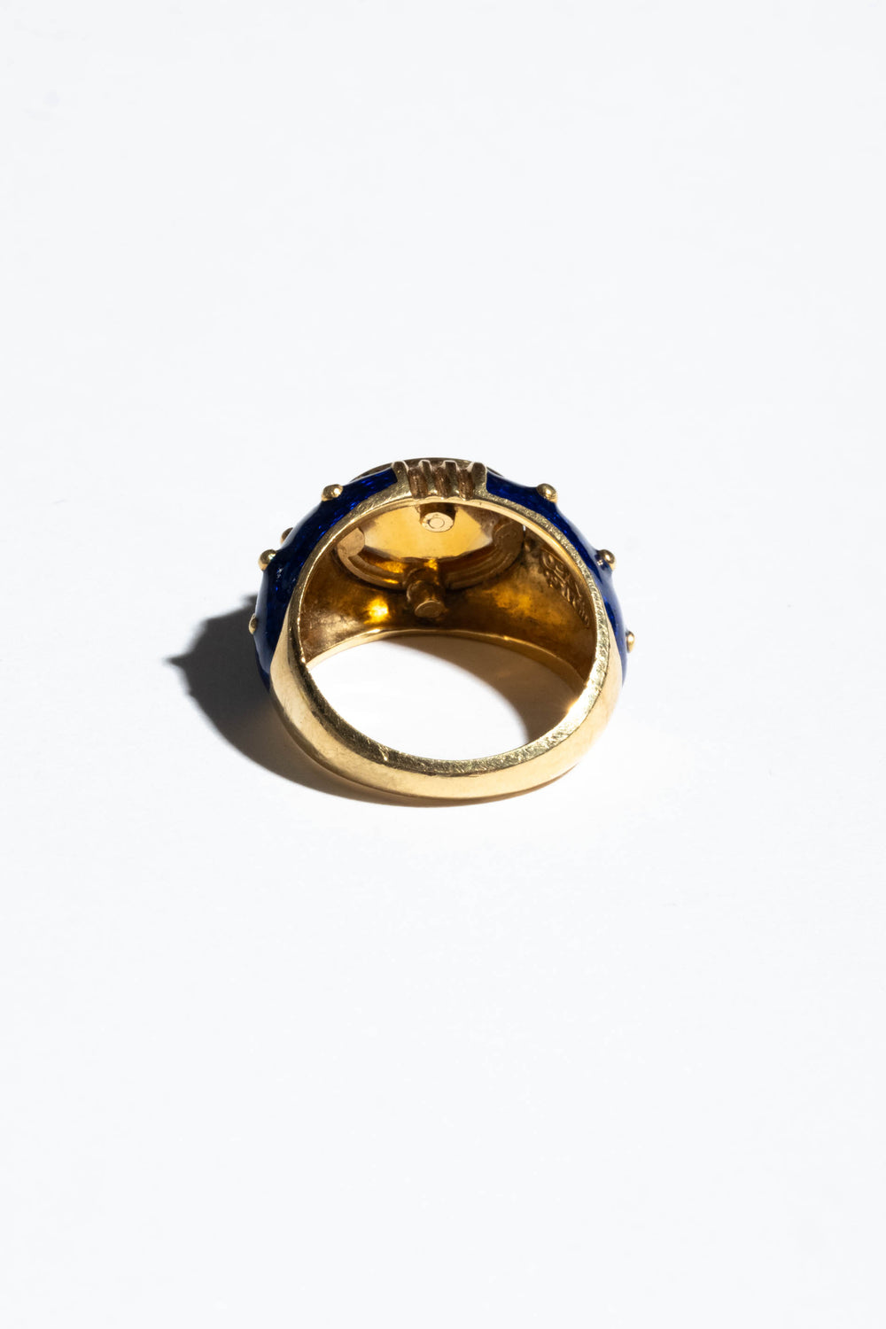 18K Enamel Citrine Hidalgo Ring