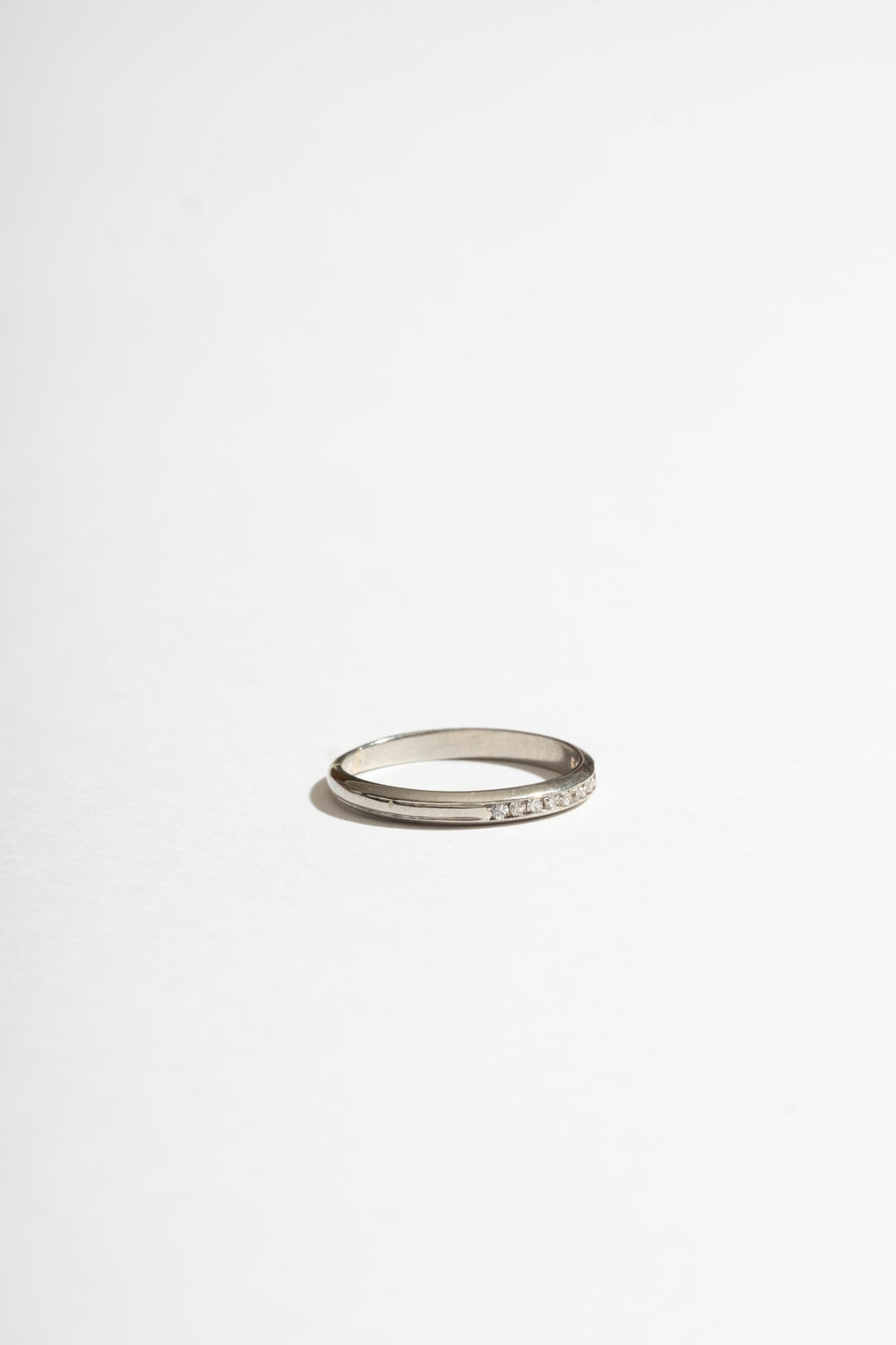 Platinum Deco Diamond Band