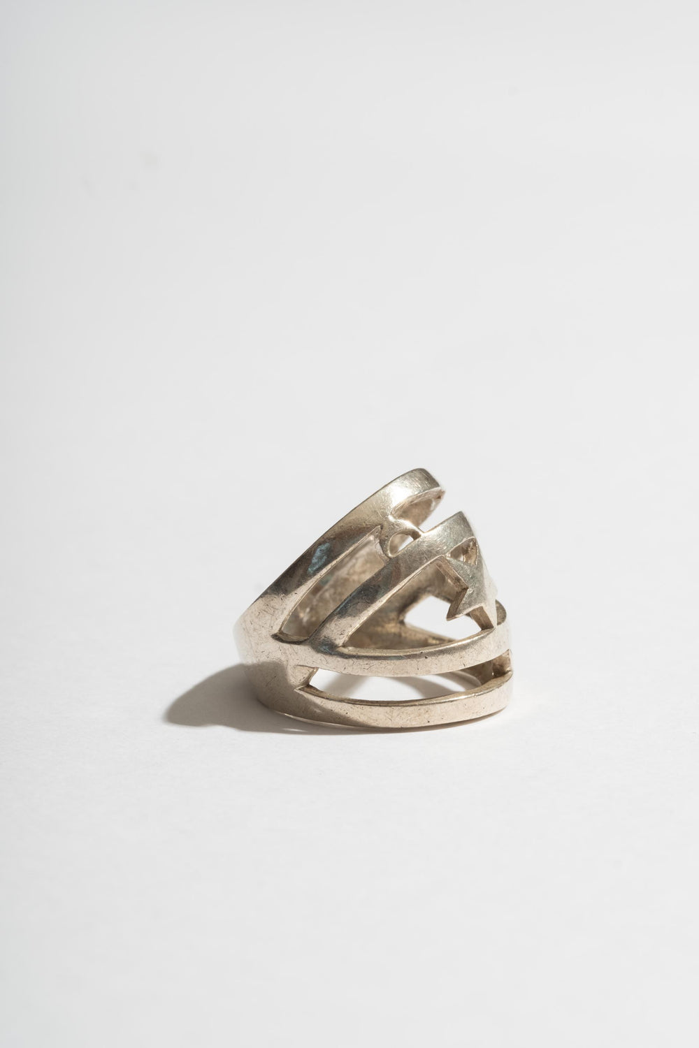 Sterling Star and Crescent Moon Ring