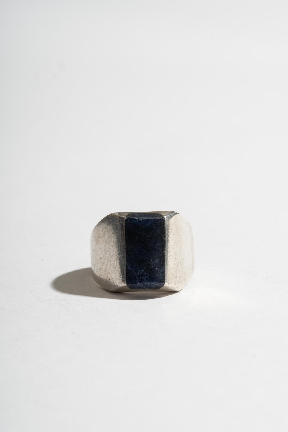 Sterling Lapis North South Ring