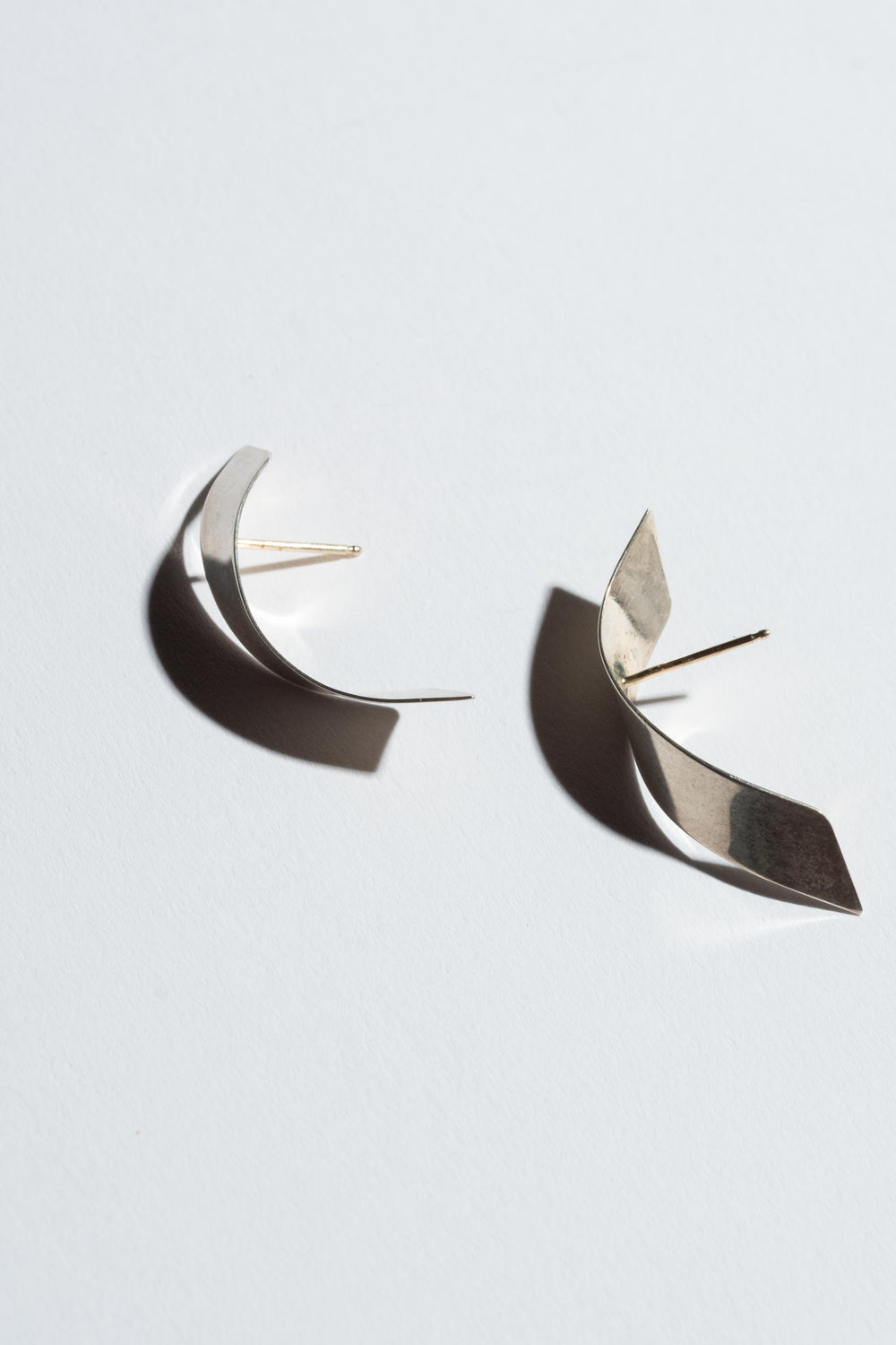 Sterling Ribbon Studs