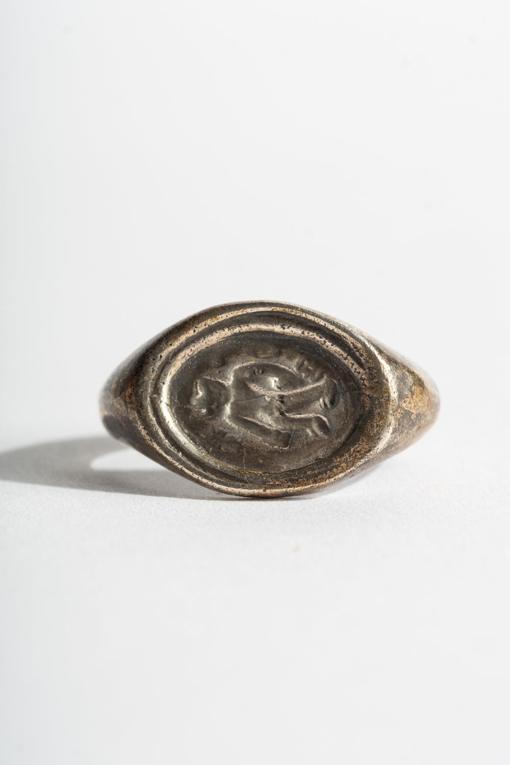 Sterling Afghan Figure Signet Ring