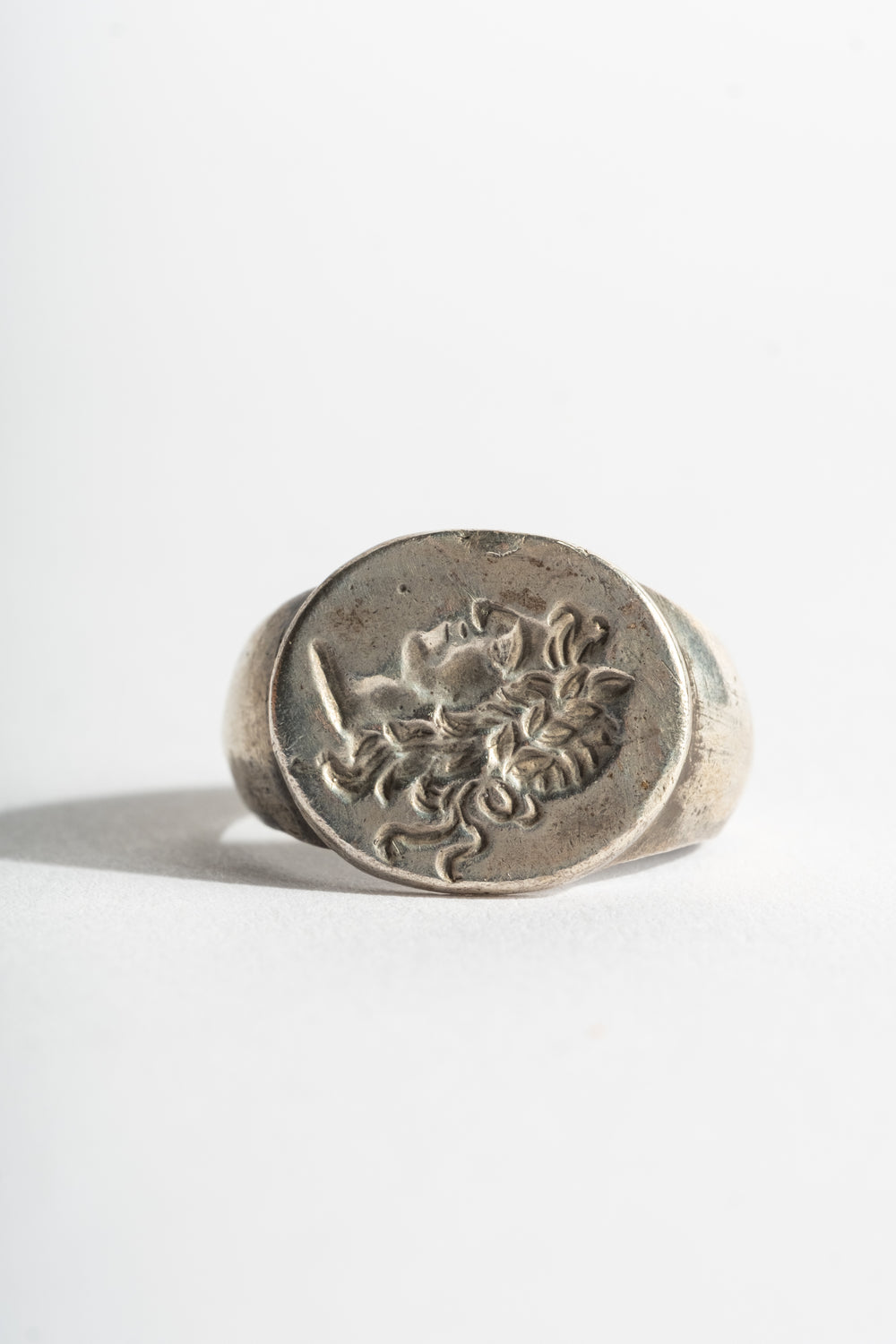 Sterling Afghan Goddess Signet Ring