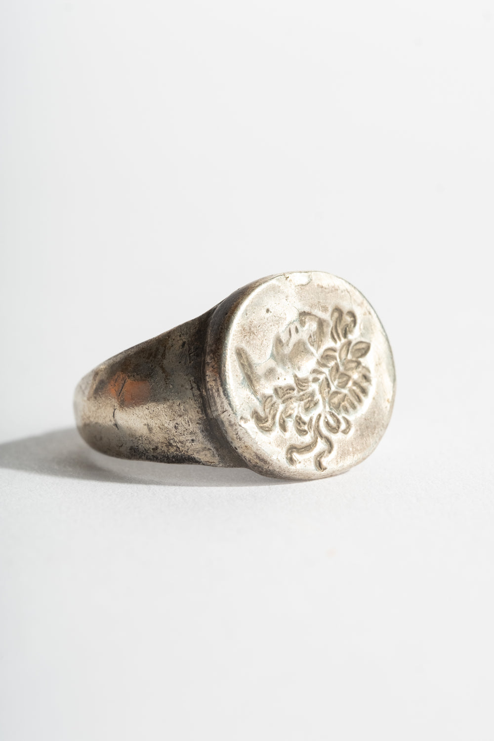Sterling Afghan Goddess Signet Ring