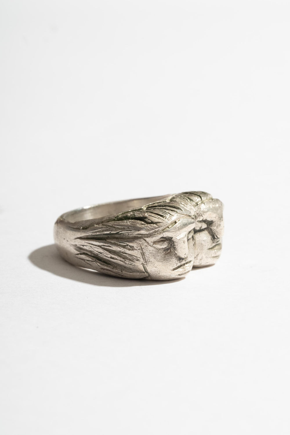 Sterling Heavy Two Face Ring