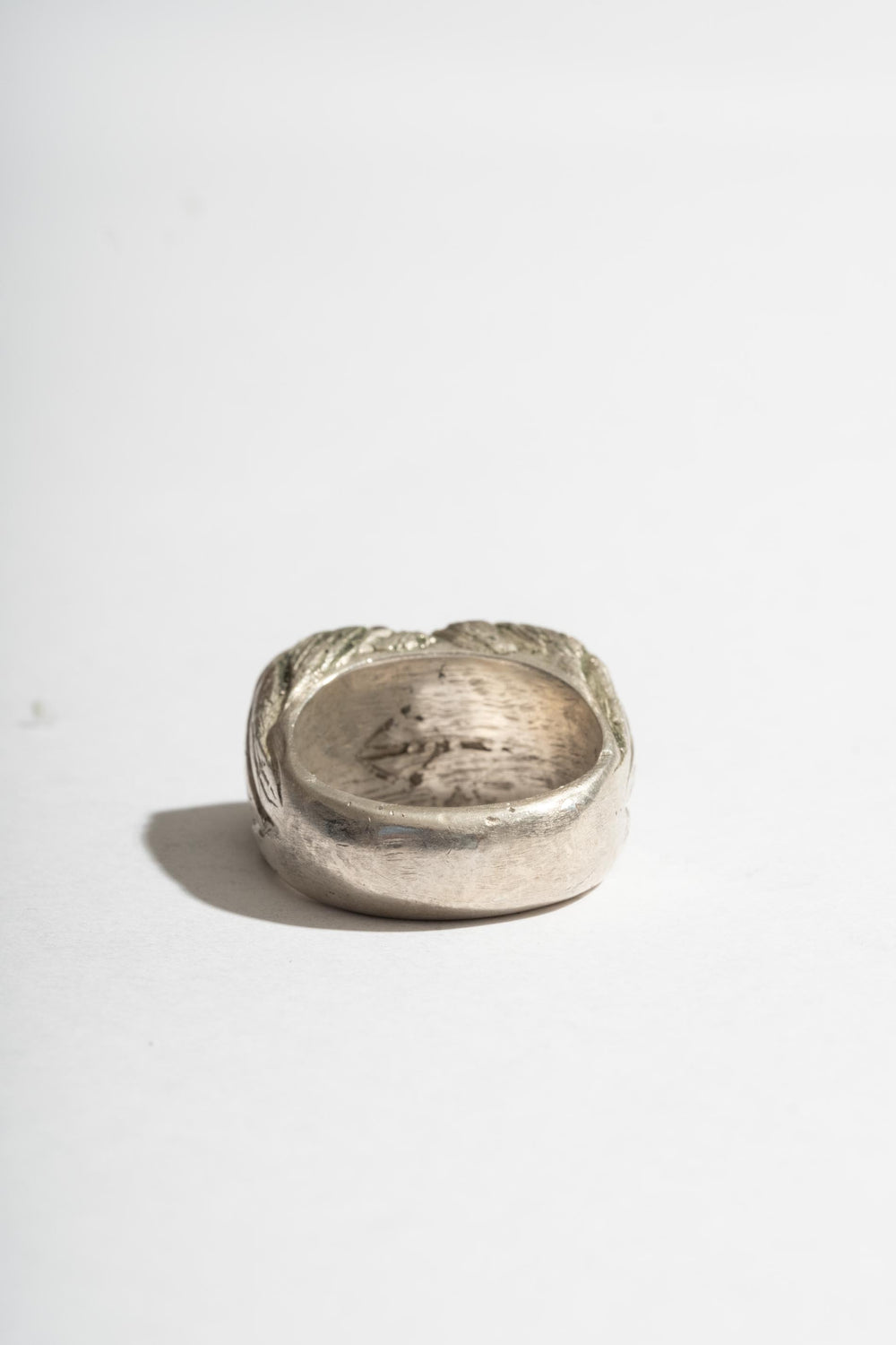 Sterling Heavy Two Face Ring