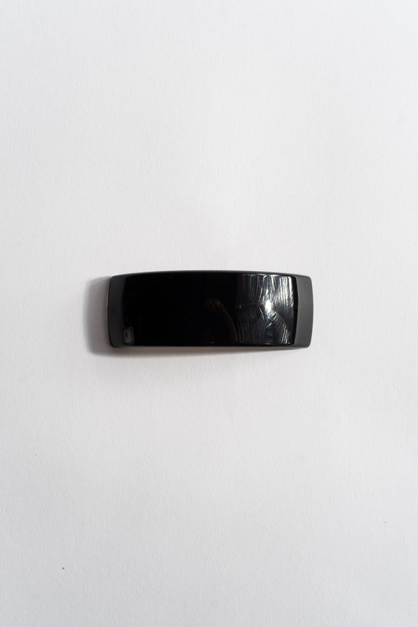 Rectangular Volume Barrette in Black