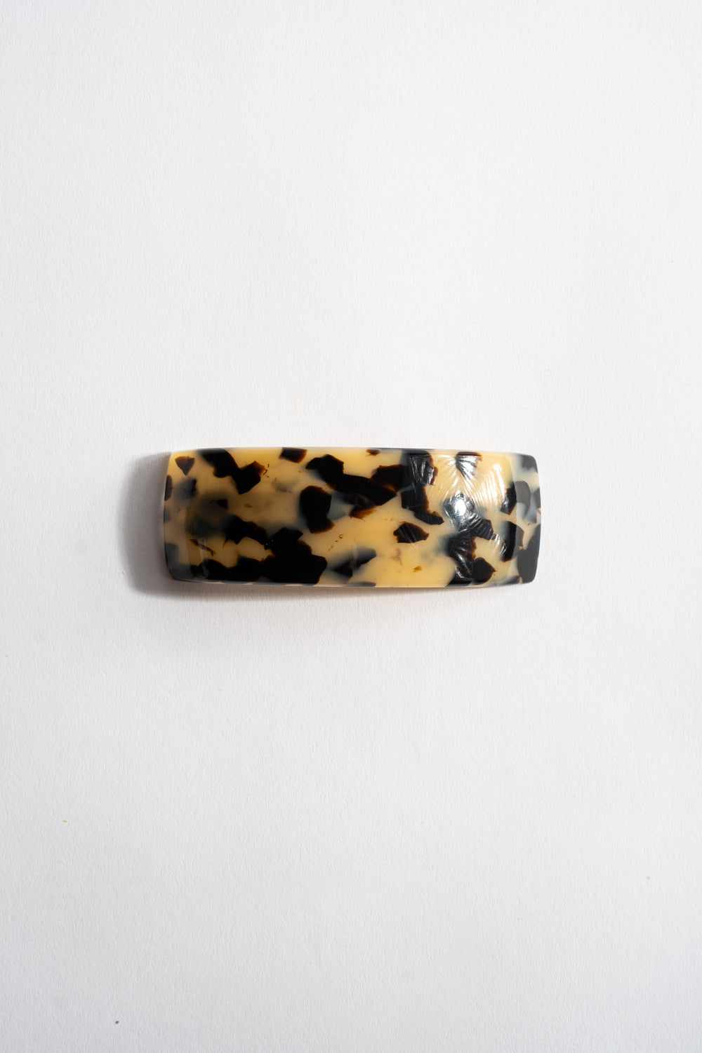 Rectangle Volume Barrette in Ivory Tokyo