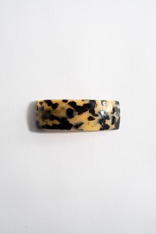 Rectangle Volume Barrette in Ivory Tokyo