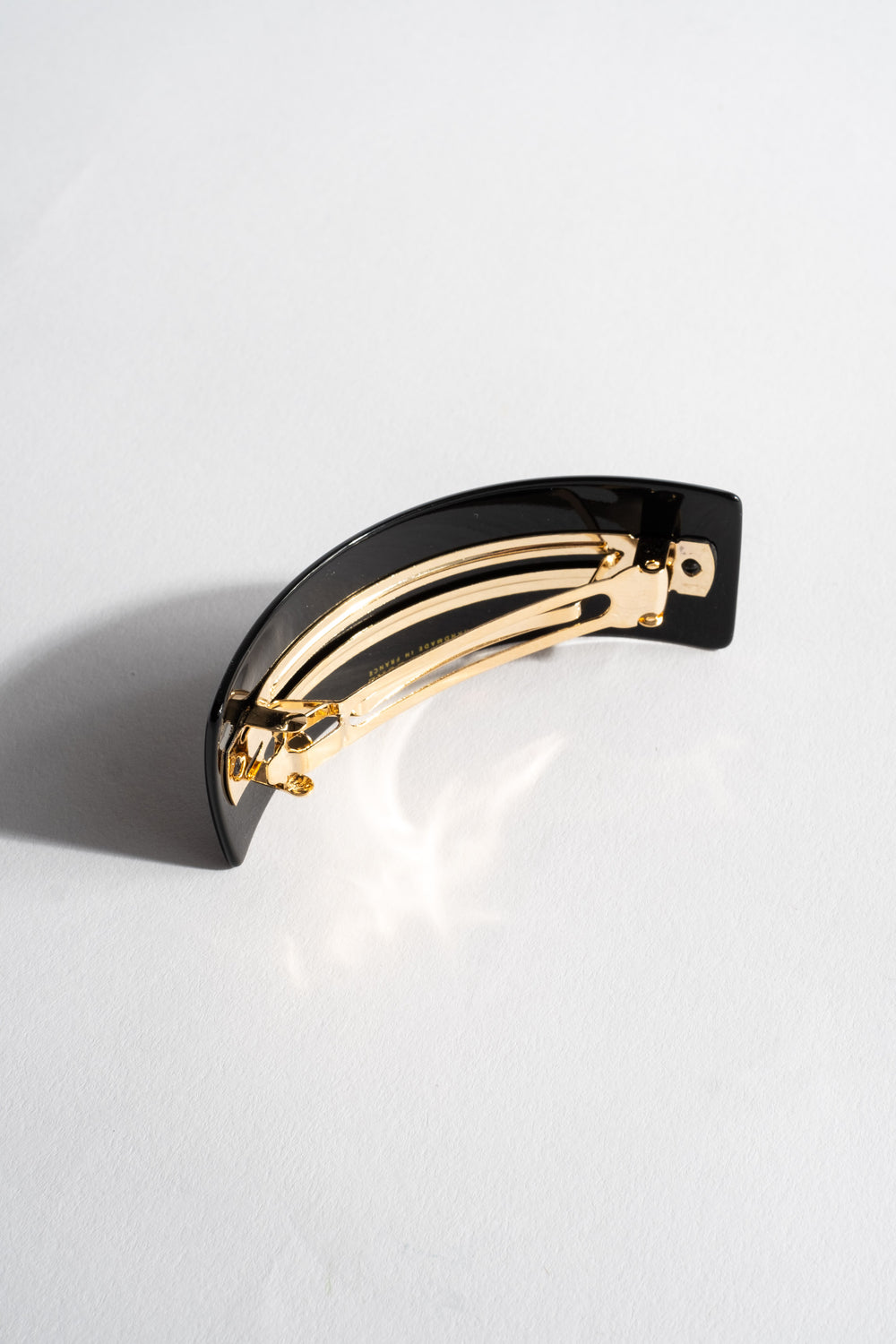 Rectangular Volume Barrette in Black