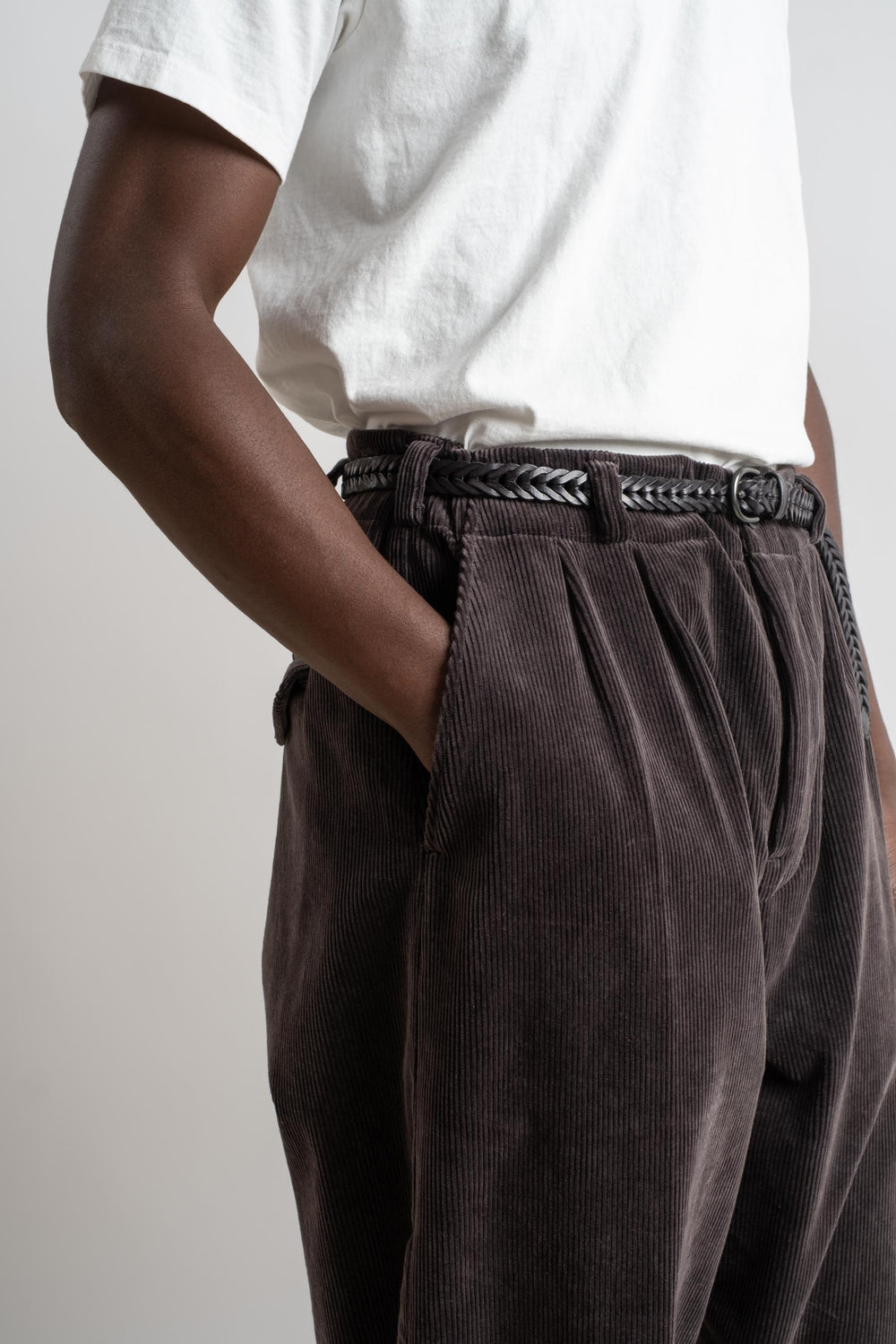 Two Pleat Pant In Corduroy