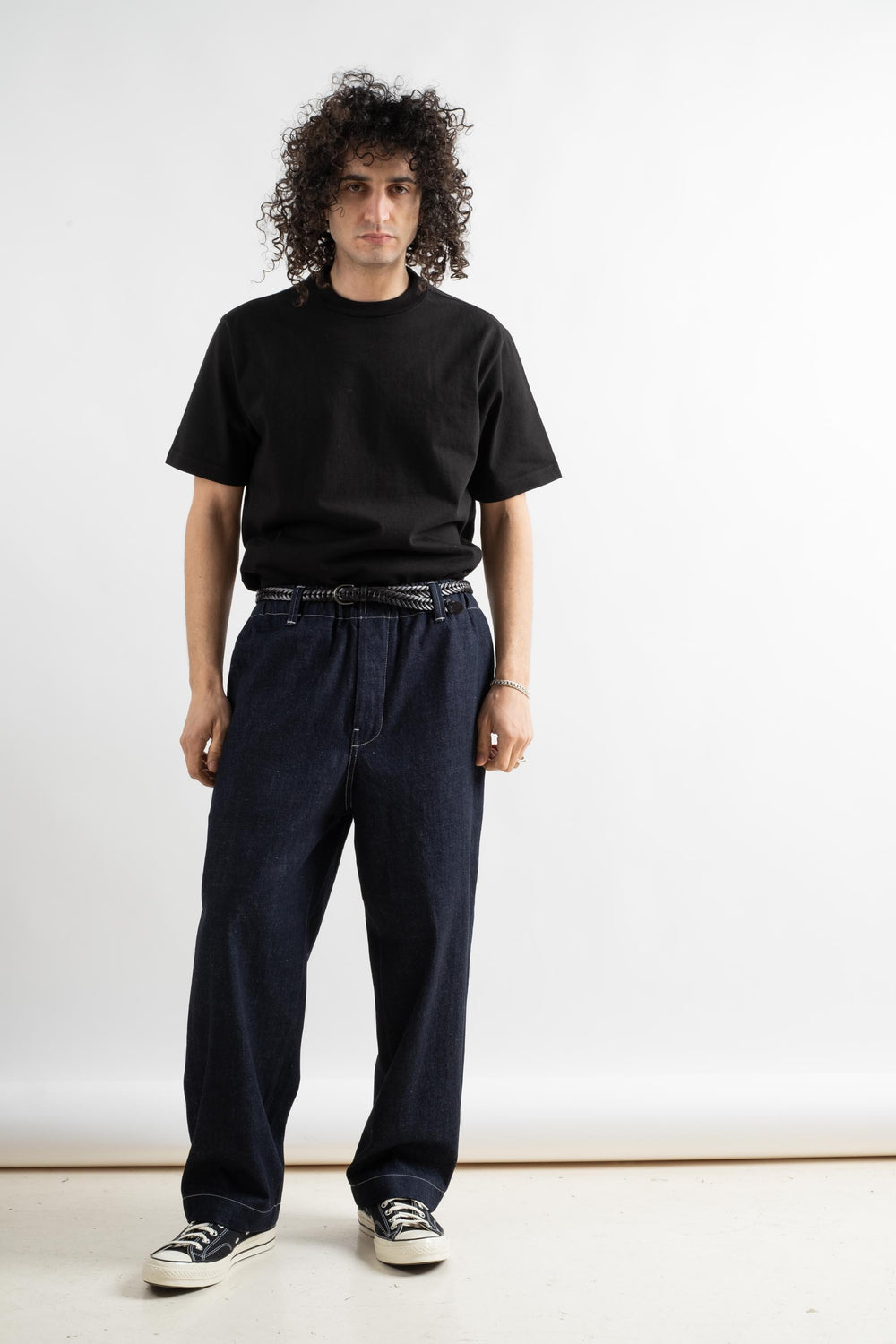 Elastic Pant In Indigo Organic Cotton Denim