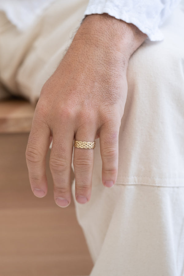 18K Cinque Plait Ring