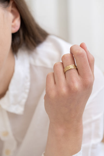 18K Cinque Plait Ring