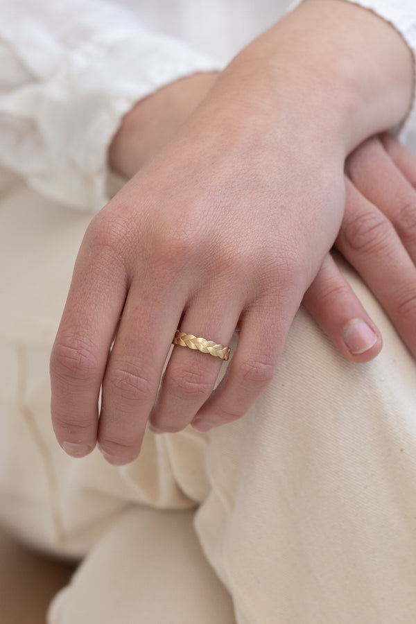 18K Classic Plait Ring