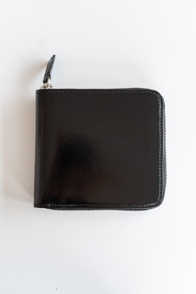 Square Zip Wallet in Black