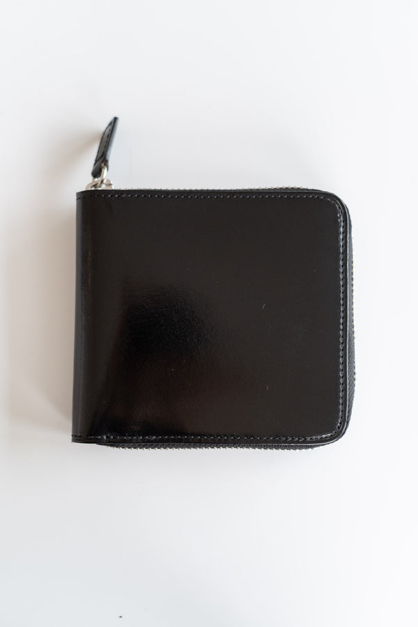 Square Zip Wallet in Black