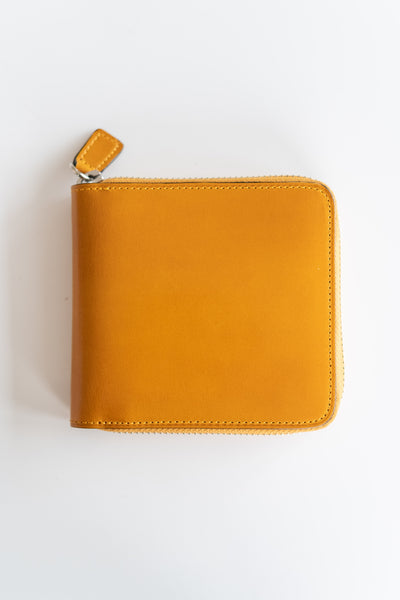 Square Zip Wallet In Ochre