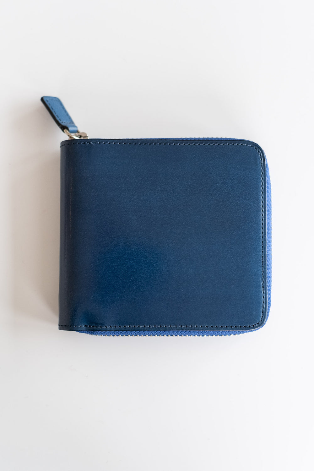 Square Zip Wallet in True Blue