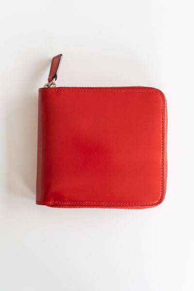 Square Zip Wallet In Formula One Red