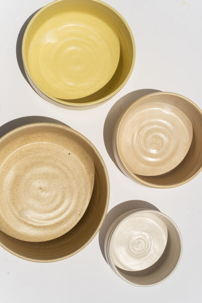4-Bowl Set in Natural