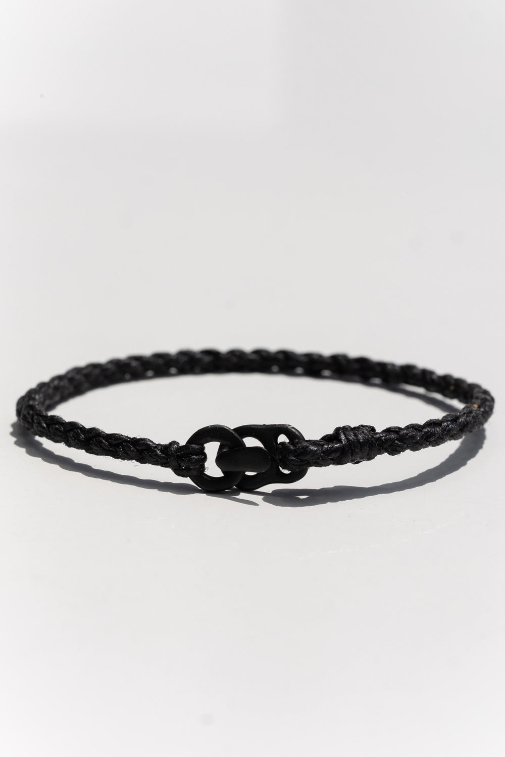 Single Wrap Bracelet in Matte Black