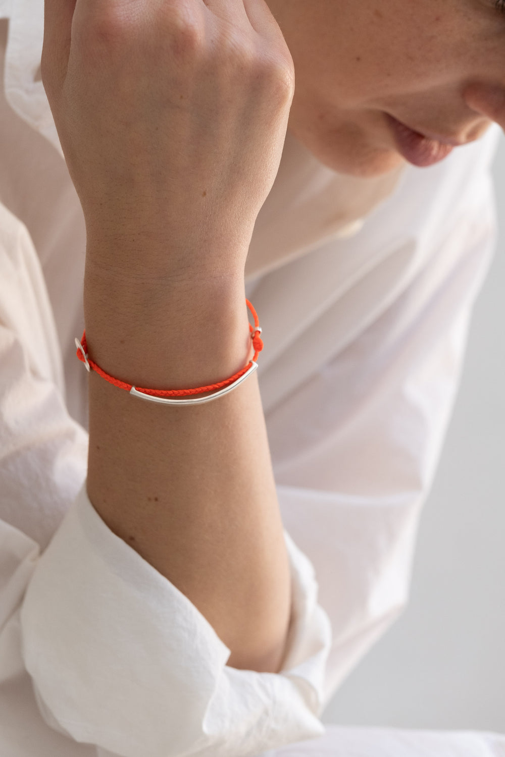 ID Signature Bracelet in Neon Red