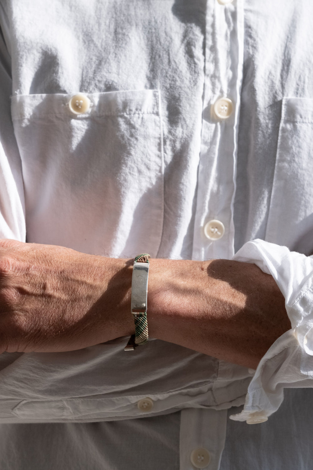 Slim ID Belt Bracelet in Vintage Flyline