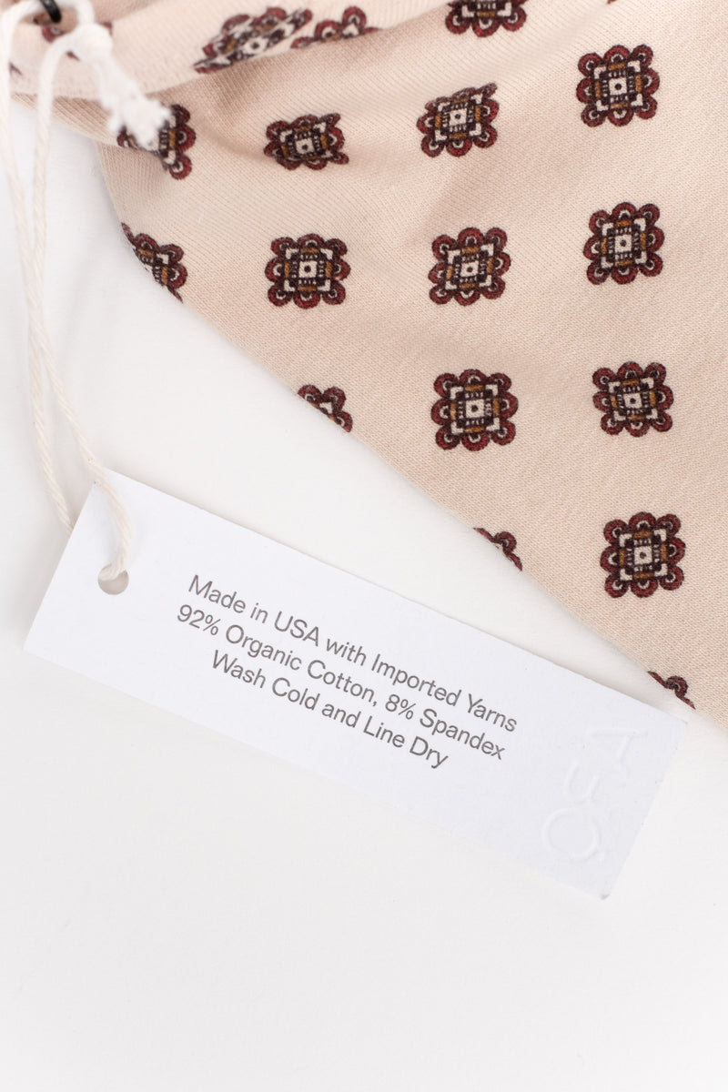 CROP TANK IN SHELL FOULARD
