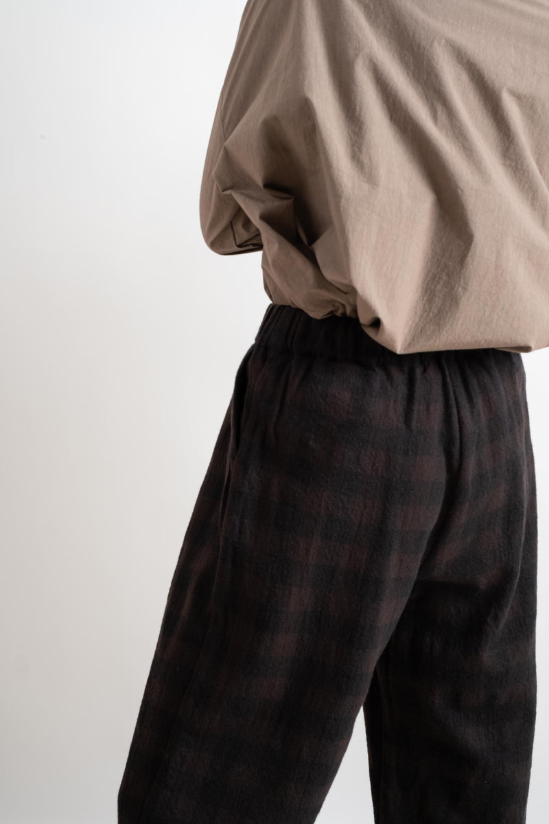 WIDE TROUSER IN CHOCOLATE