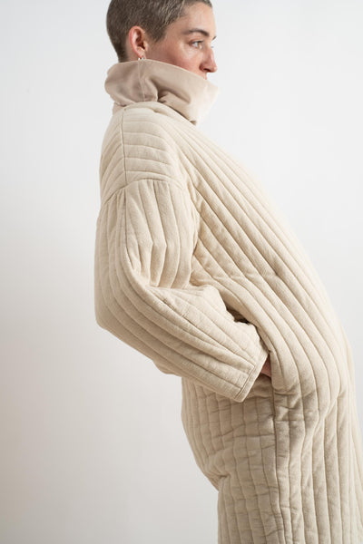 Quilted Jacket In Ivory