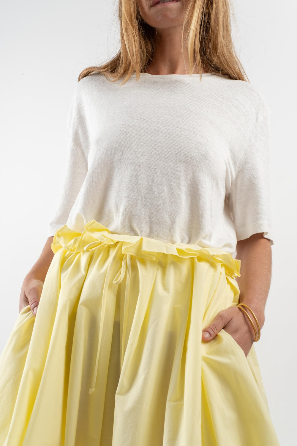 Parachute Skirt in Lemon