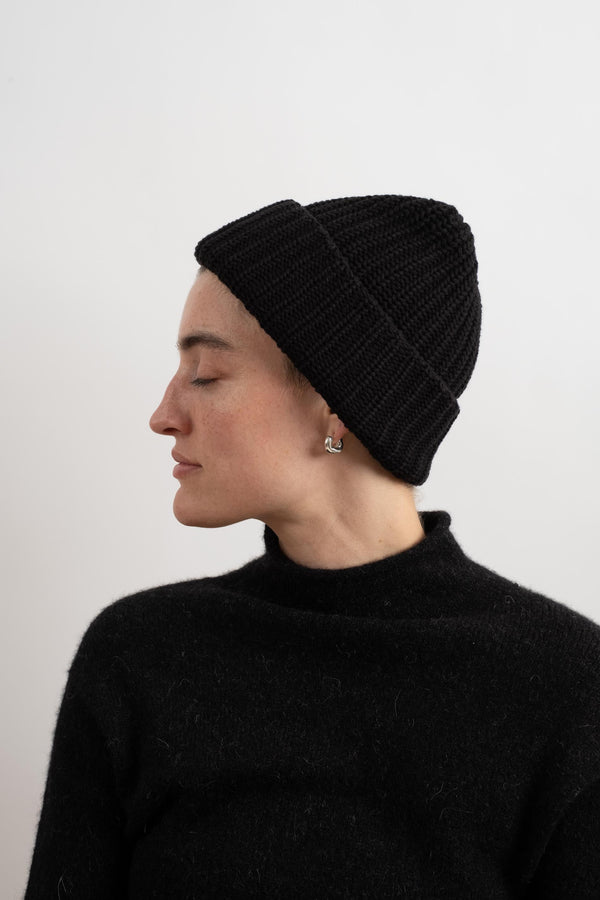 Knit Hat In Black