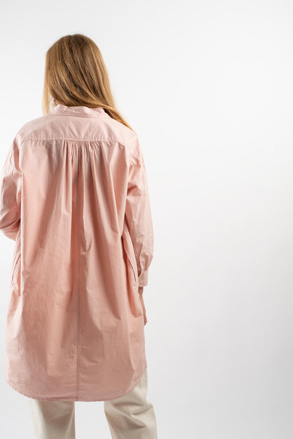 Maria Shirtdress in Natural Dyed Poplin Pink