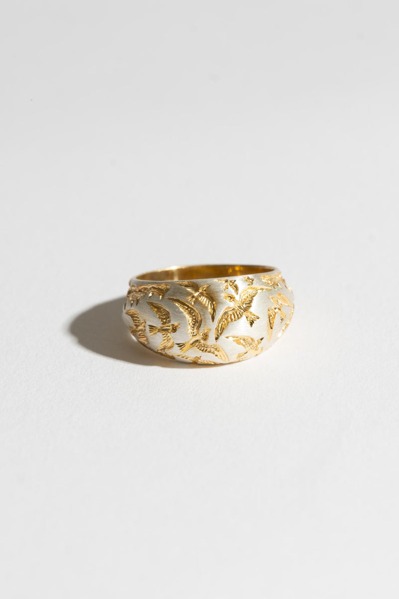 TIME TICKING CROC RING