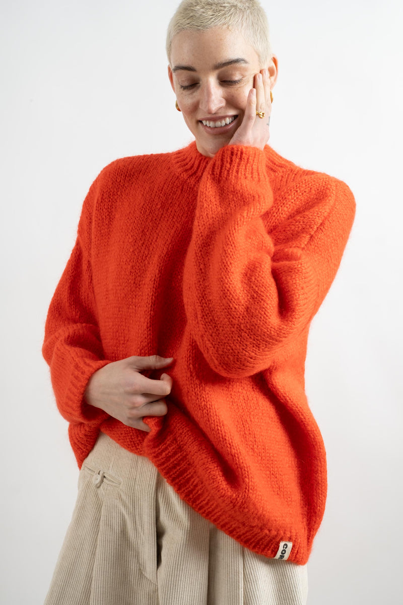 Orange mohair outlet sweater