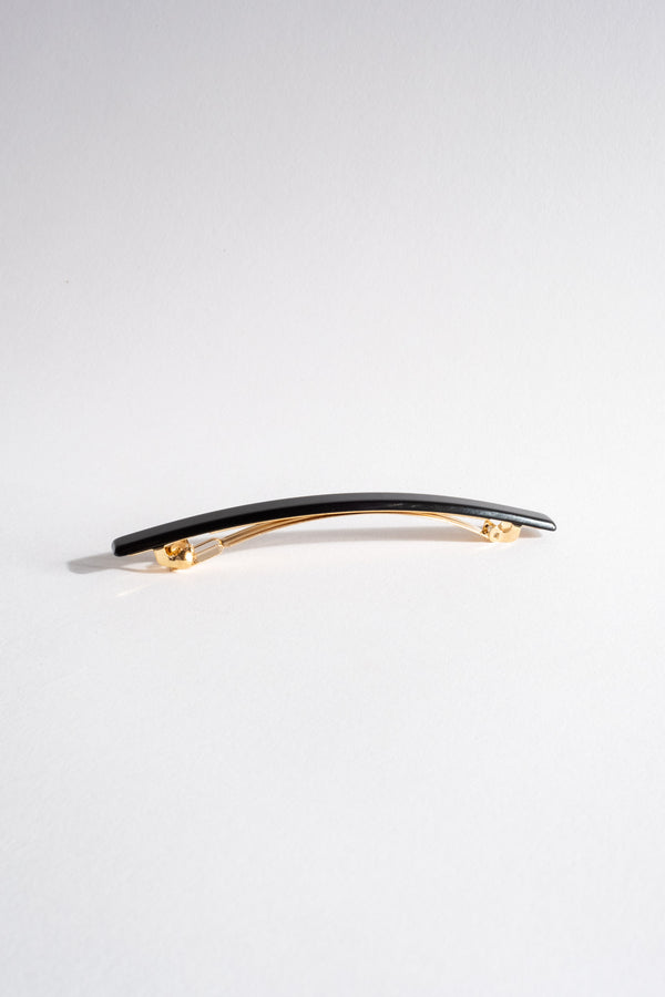 Long + Skinny Barrette in Black