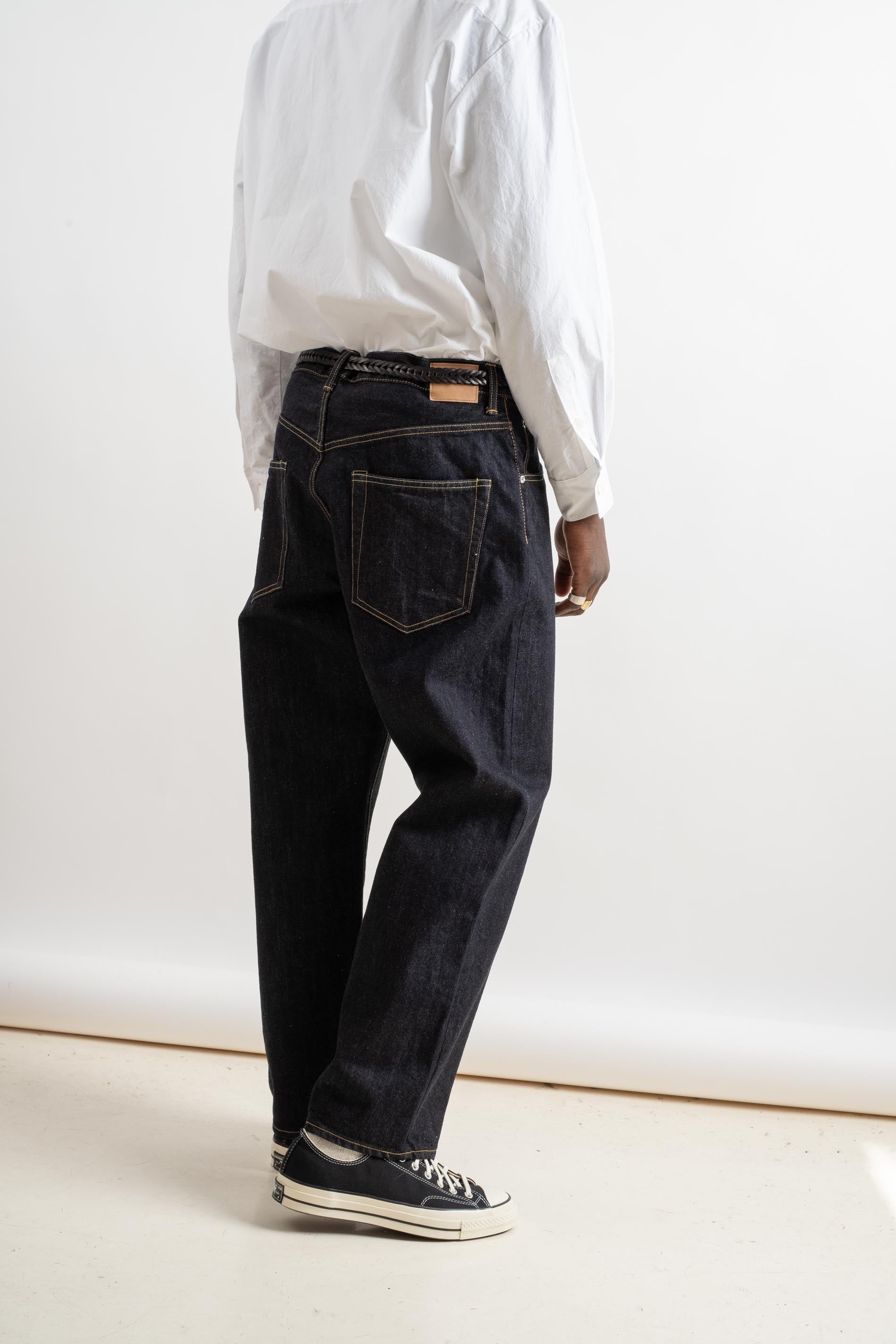 Hatski | WIDE TAPERED DENIM PANT IN ONE WASH – RELIQUARY