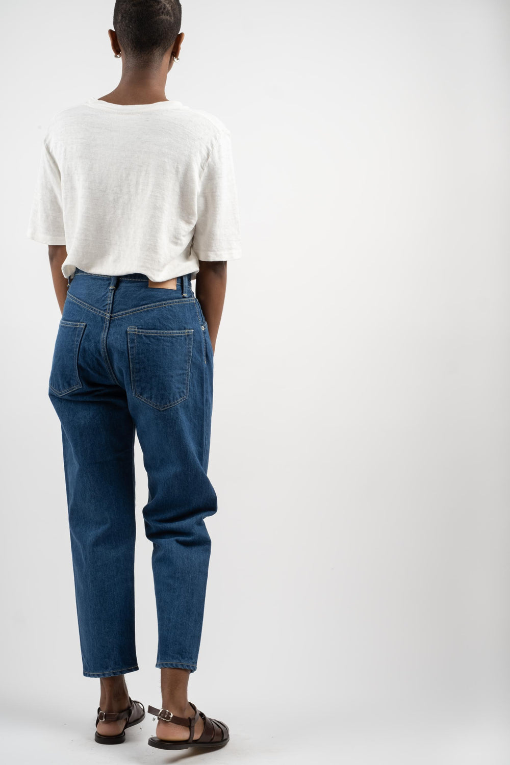 Loose Tapered Washi Denim in Blue