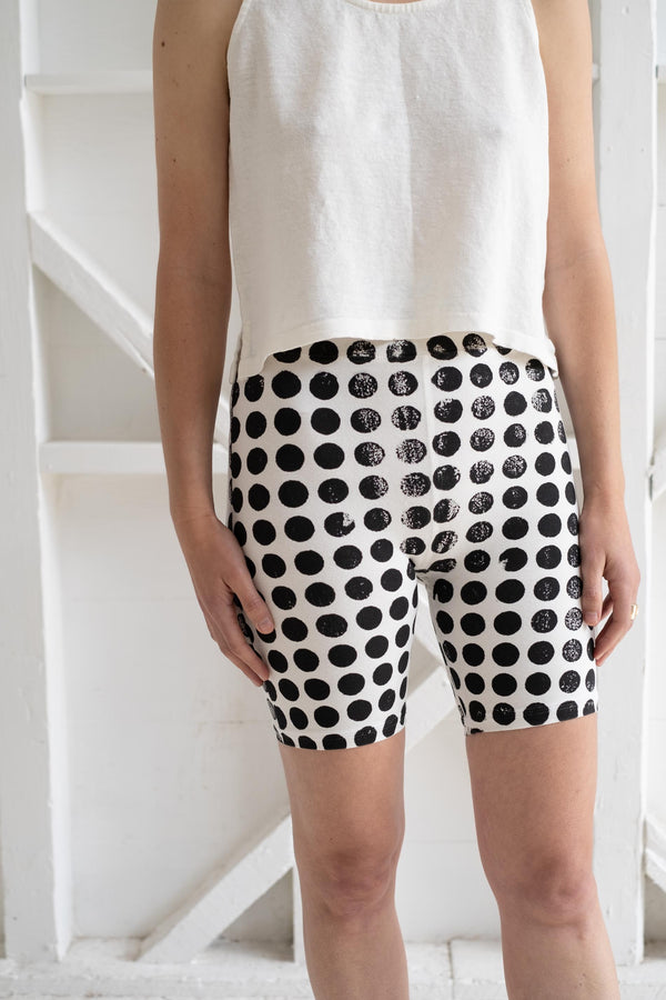 Bike Shorts In Polka Dot