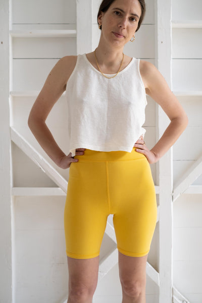 Bike Shorts In Sunshine Yellow