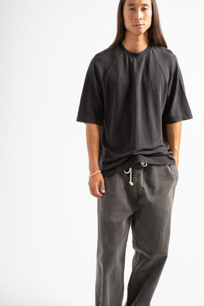 Woodstock Raglan Tee in Black